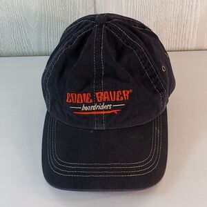 Eddie Bauer Board Riders Black Red Slide Hat EUC OSFM